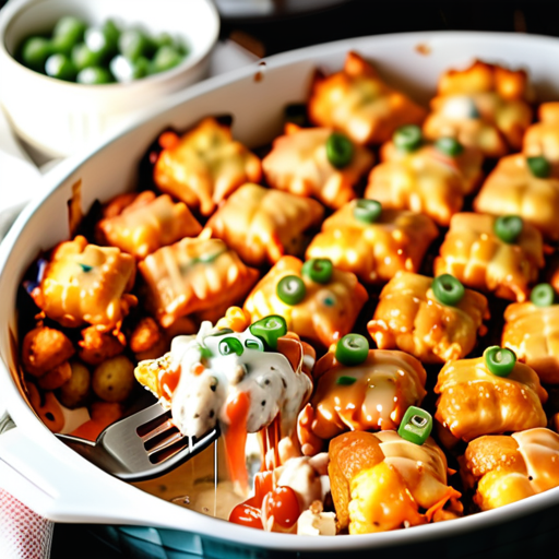 buffalo chicken tater tot casserole