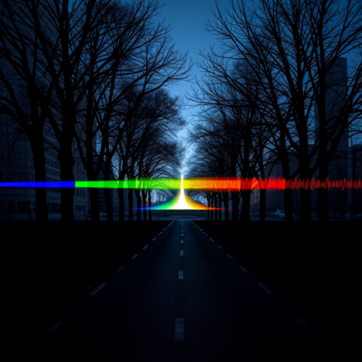 Regenerate the image with a full-frame RGB color spectrum view, using a Canon EOS R5 camera, 50mm lens, f/1.8 aperture, ISO 100, and shutter speed of 1/250 seconds for enhanced image quality.