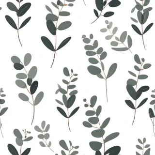 eucalyptus clipart black and white