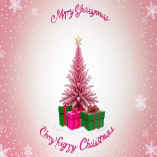 cute pink christmas background