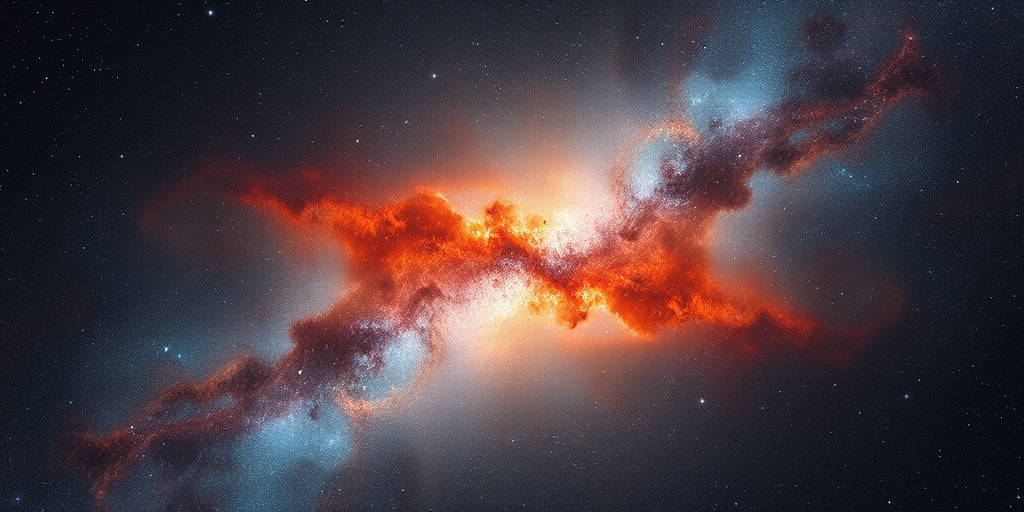 create a detailed image of a cosmic nebula with vibrant colors and luminous stars at the center, captured with a Canon EOS R5, 24mm lens, f/1.4 aperture, ISO 800, 30-second exposure, astrophotography style, wide-angle view, high dynamic range.