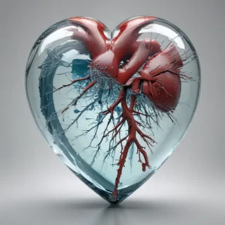 transparent broken heart