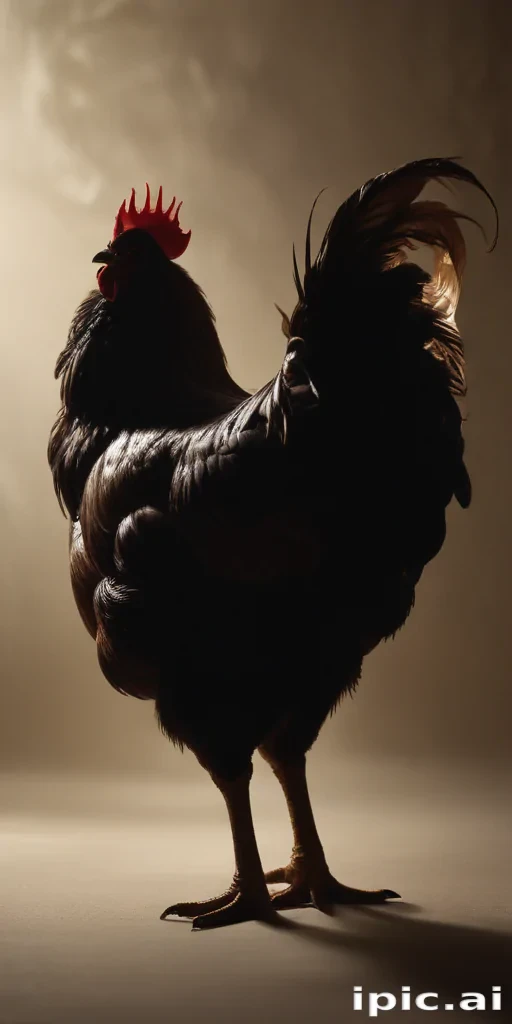 silhouette of a chicken