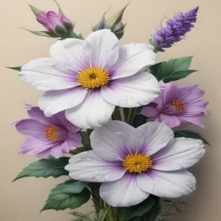 pencil drawings of flowers