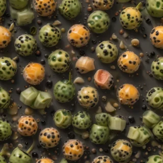 boba tea background