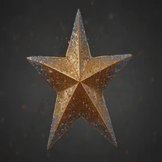 glitter star png