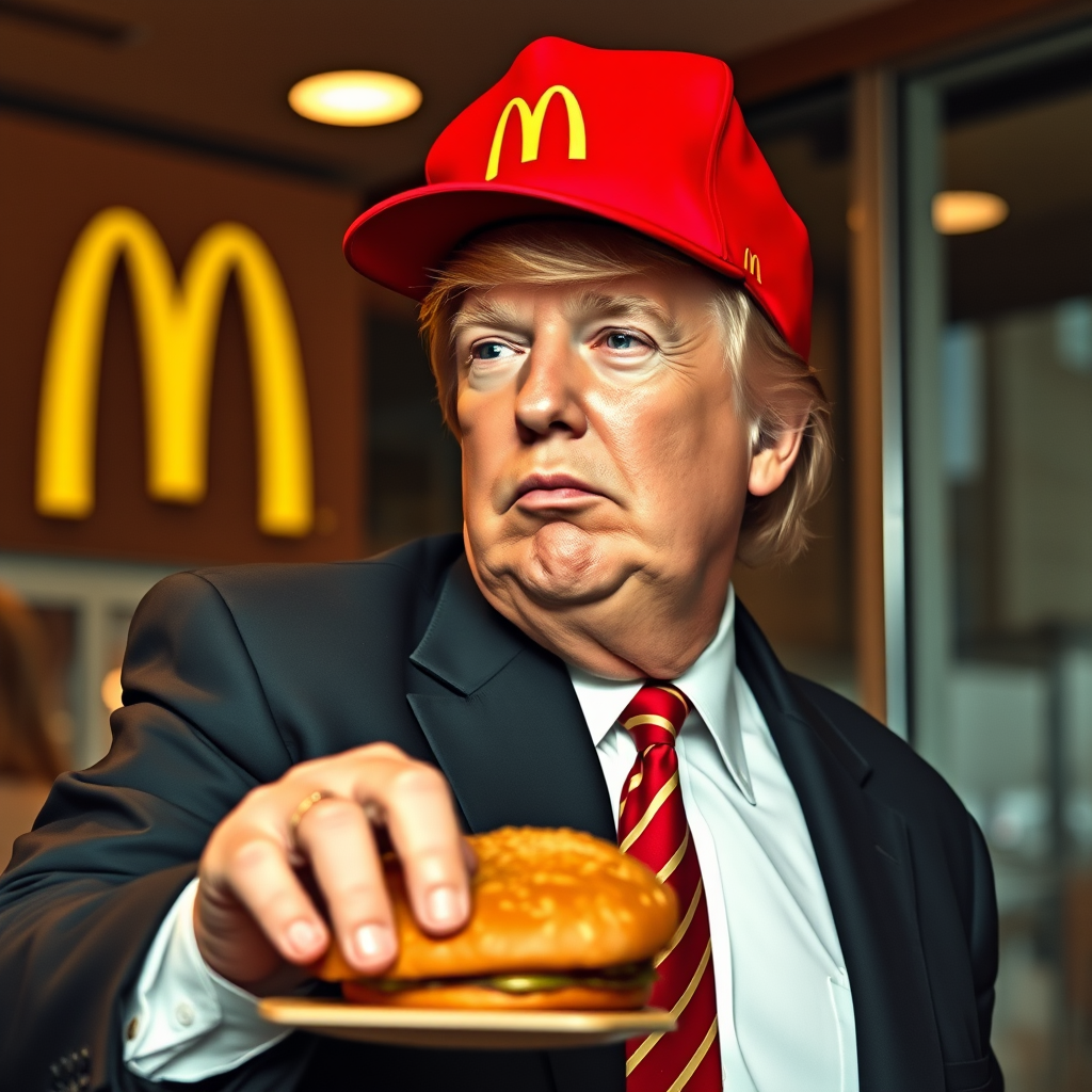 donald trump working at mcdonalds