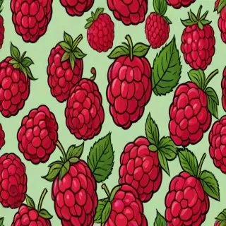 cartoon raspberry