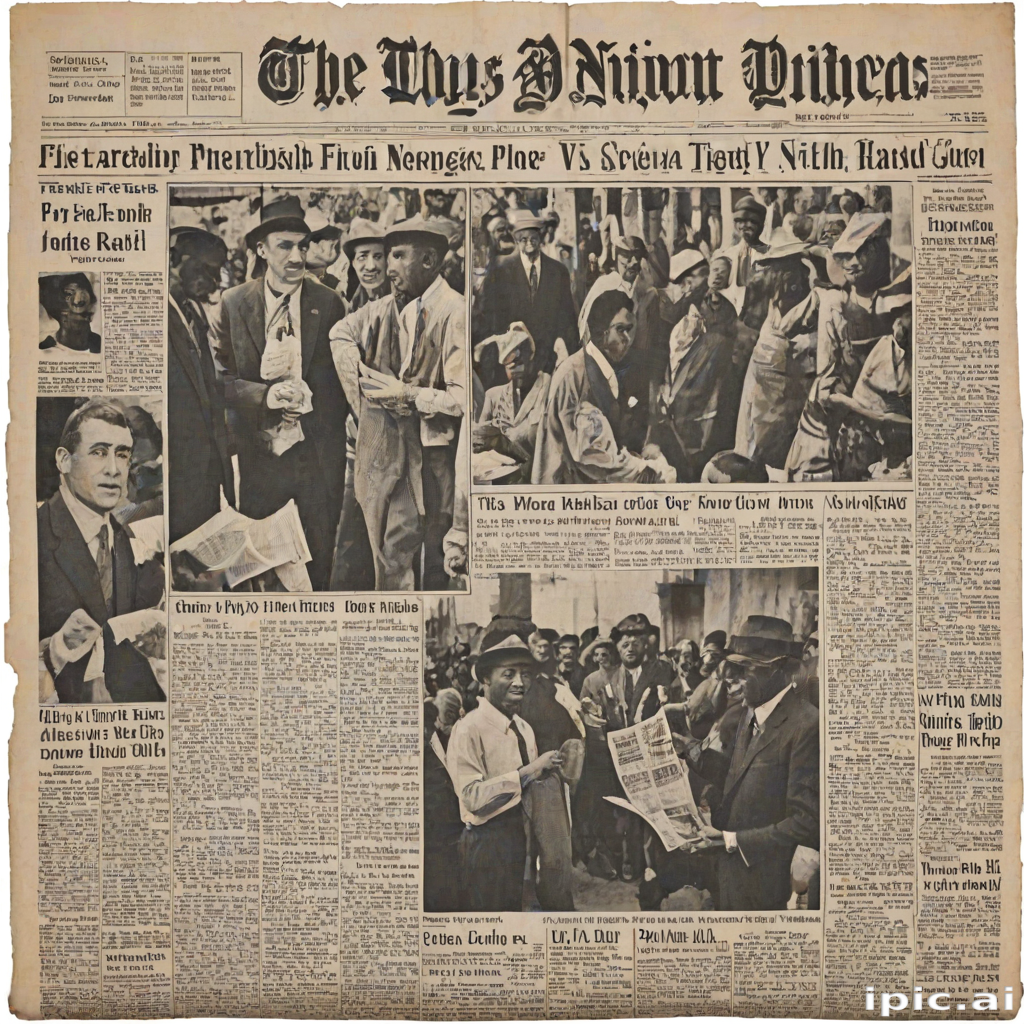 newspaper collage png