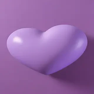 purple aesthetic heart