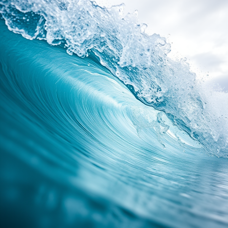 Beautiful wave close up