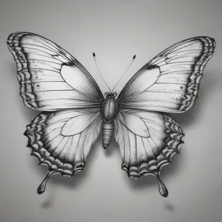 butterfly drawing outline