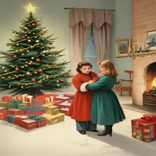 vintage christmas illustration