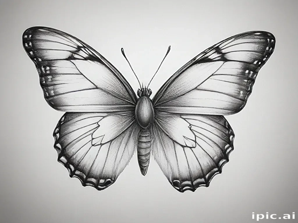 buterfly sketch