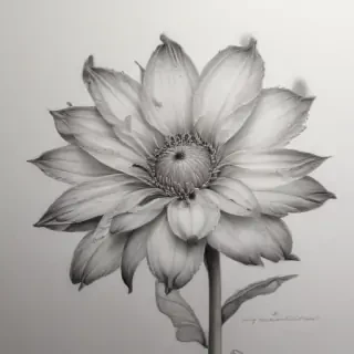 flower drawings pencil
