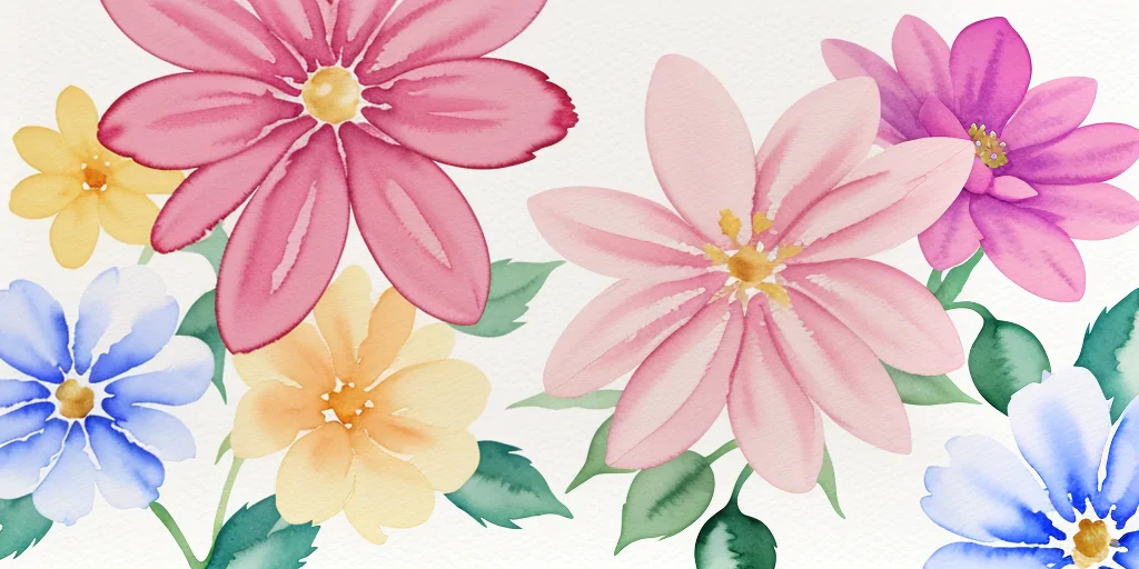 watercolor flower background