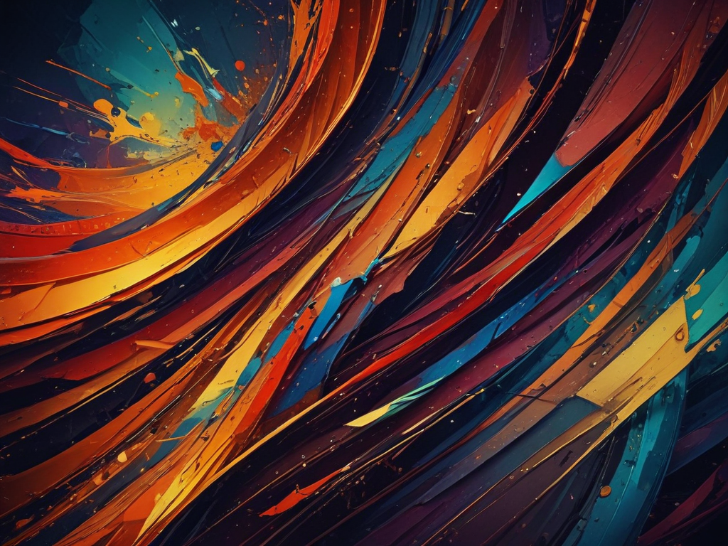 Vibrant Swirls of Colorful Abstract Art in Dynamic Fluid Motion