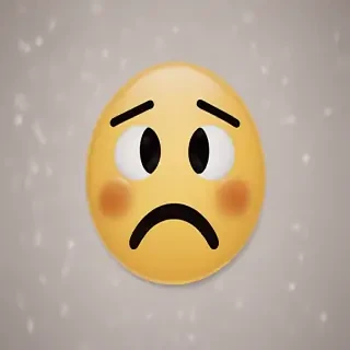 sad face emoji