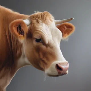 transparent cow