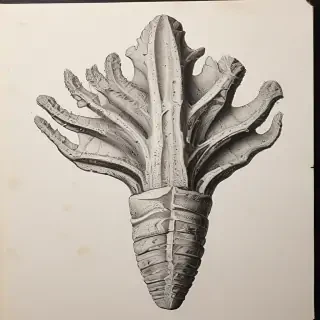 fossil drawing