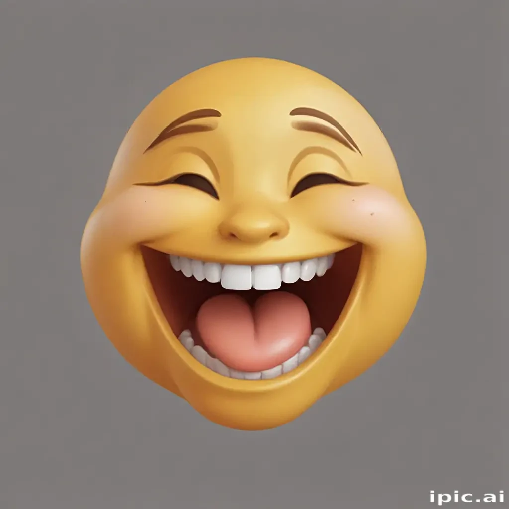 transparent laughing emoji