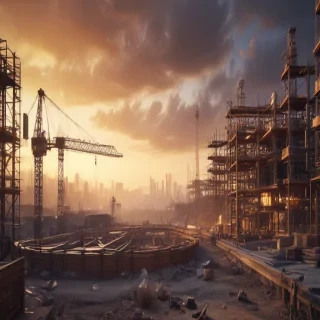 construction site background
