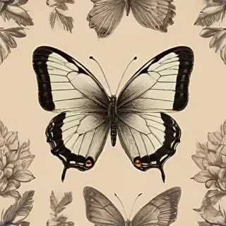vintage butterfly illustration
