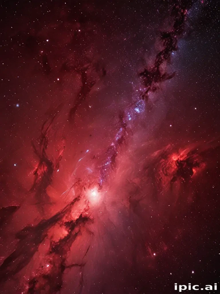 galaxy red wallpaper