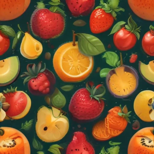 cartoon fruit