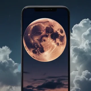 aesthetic moon wallpaper iphone