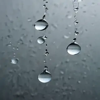 water droplets transparent