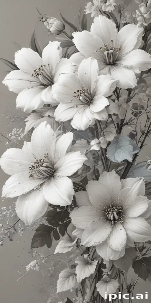 line work flowers