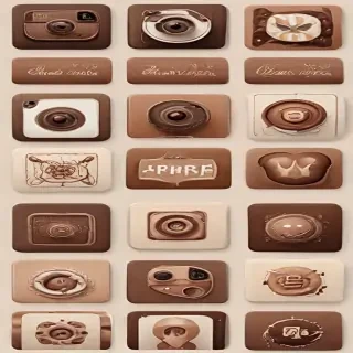aesthetics brown instagram highlight icons