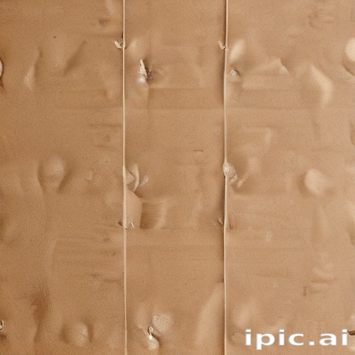 Textured Surface of a Brown Material with Bumps and Indentations.