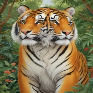 cartoon tigers