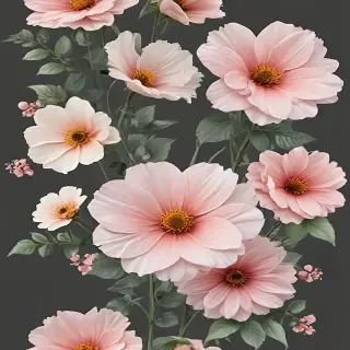 aesthetic flowers transparent background