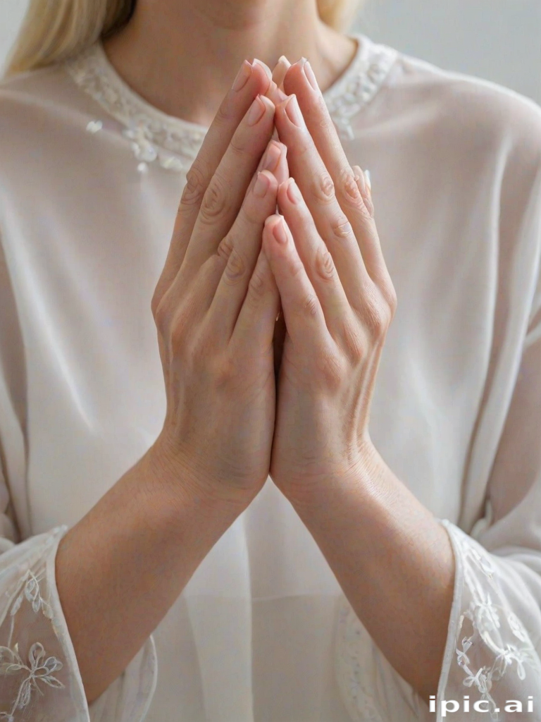 transparent prayer hands