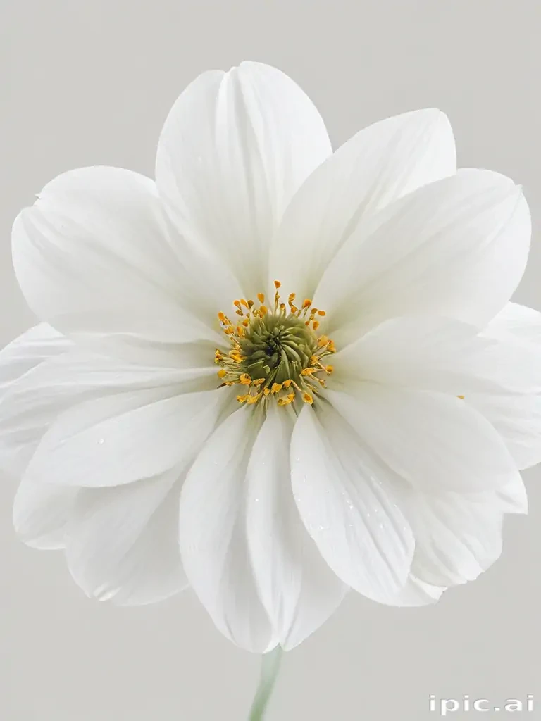 white flower transparent background