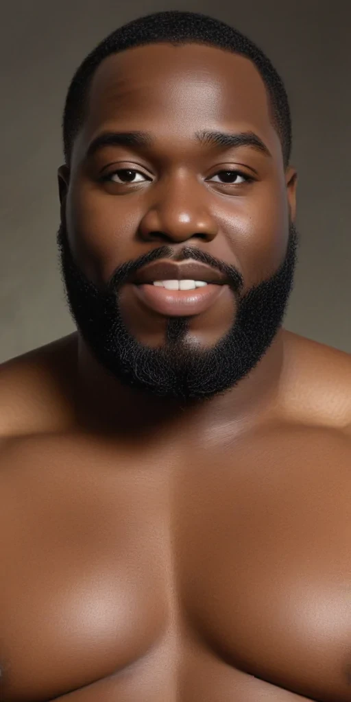 black fat man