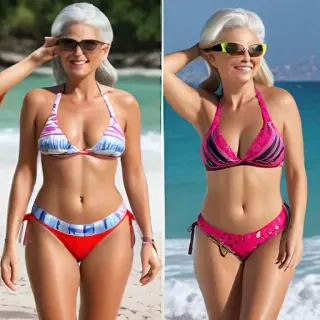 hot granny bikini