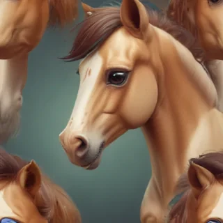 image of a cartoon horse