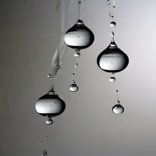 water droplets transparent