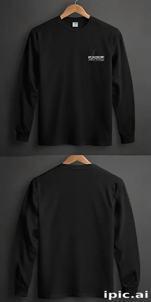 black shirt mock up