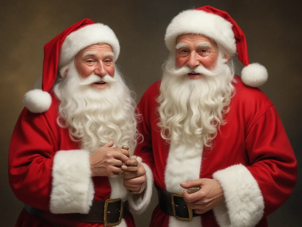 images of vintage santa
