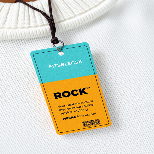 clothing tag mockup