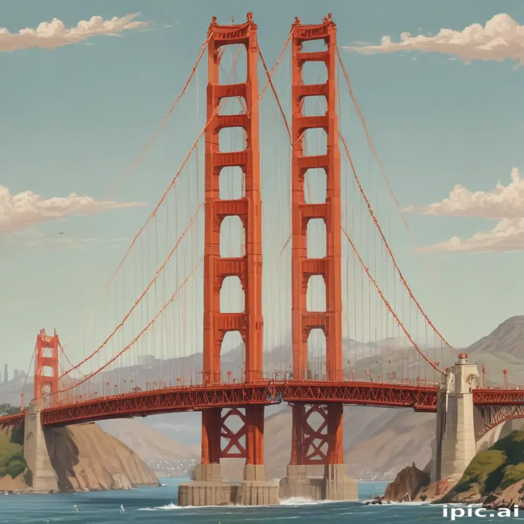 clipart golden gate bridge