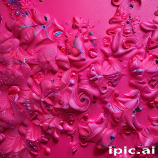 Vibrant Abstract Art Featuring Swirls of Bright Pink and Blue Colors