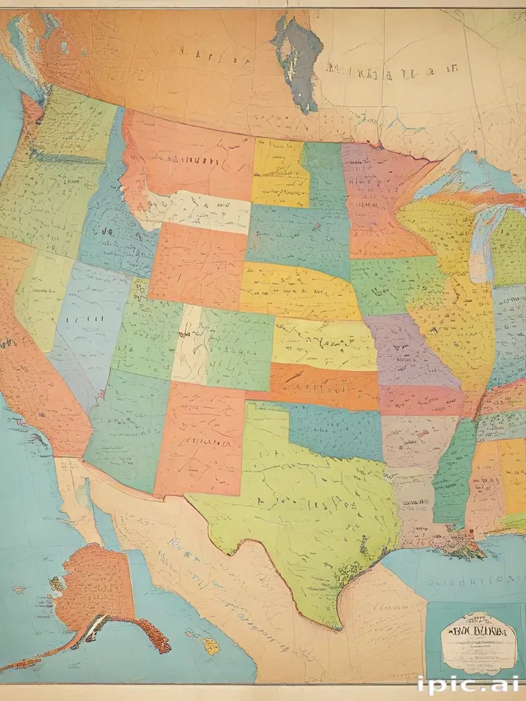map of the us states