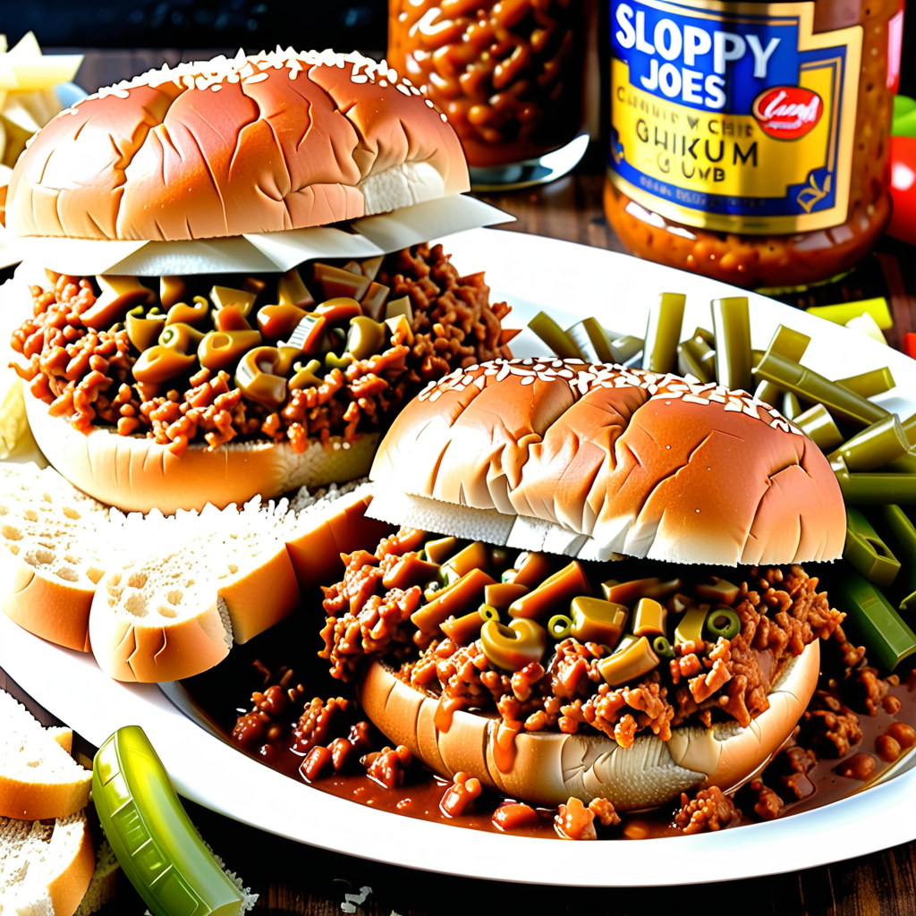 sloppy joes made with chicken gumbo