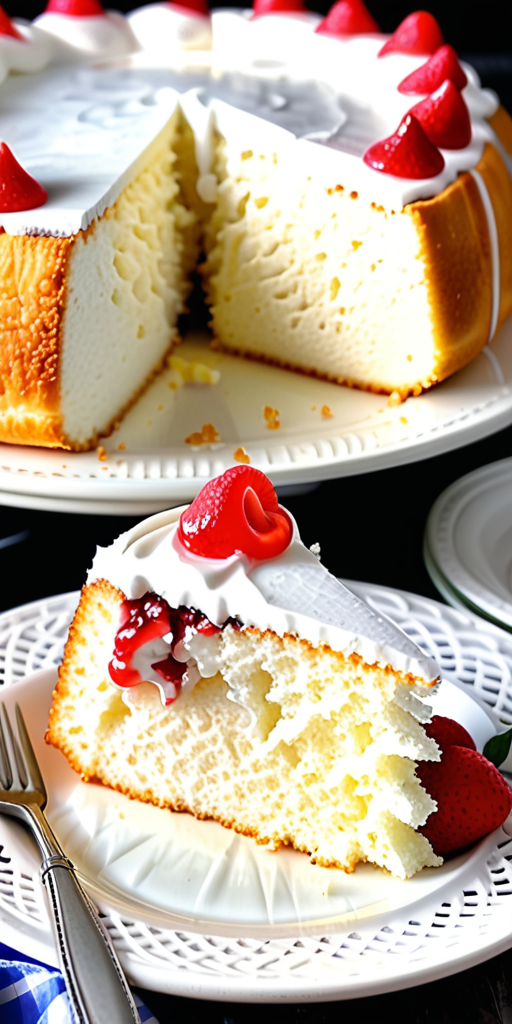 angel food cake and pie filling